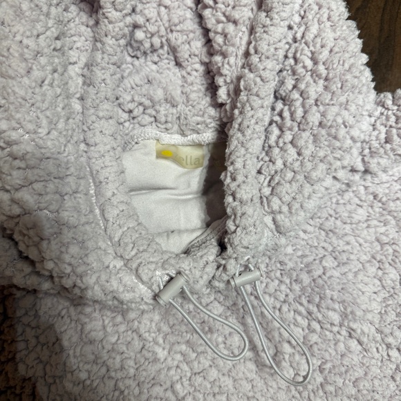 ZELLA 'Cassie' Faux Shearling Light Purple Hoodie SZ S - Picture 5 of 8